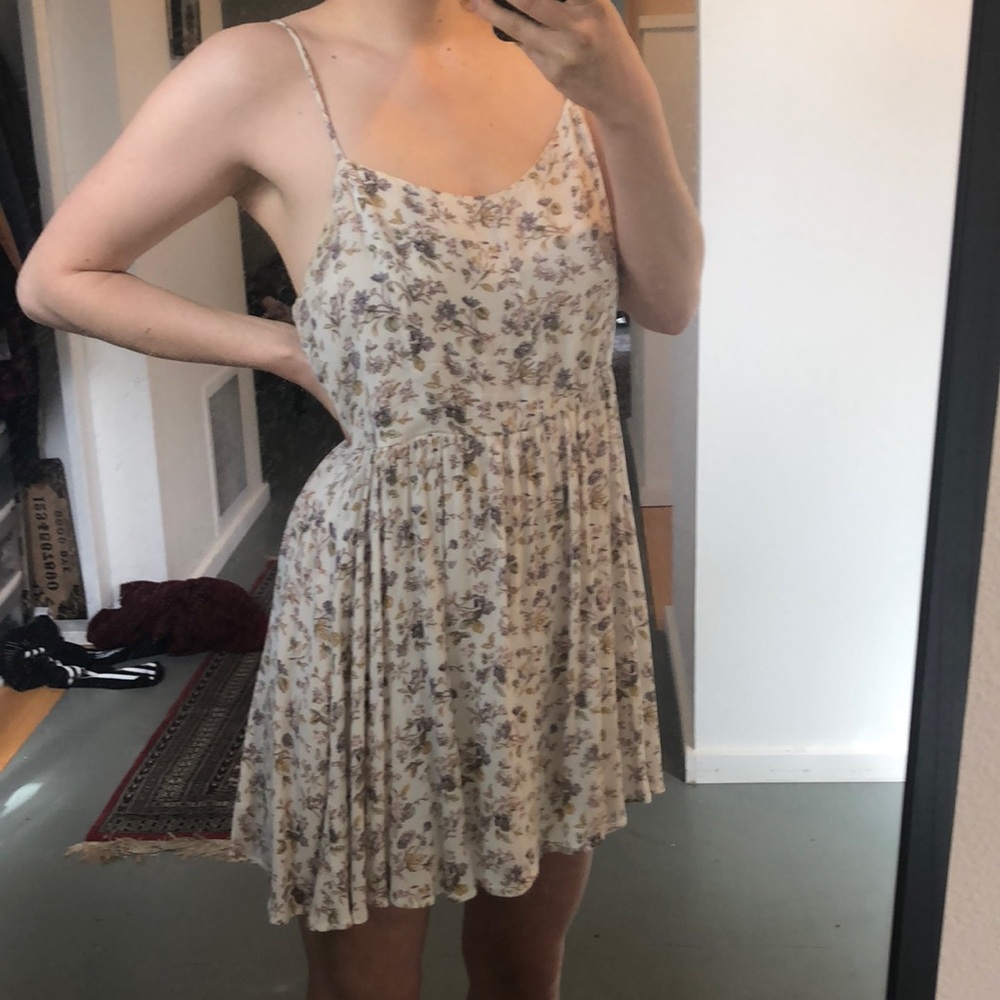 Floral white dress
